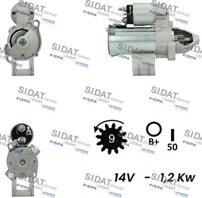 Sidat S12VA0342A2 - Starteris adetalas.lv