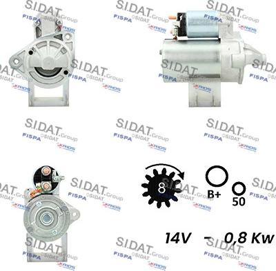 Sidat S12VA0240 - Starteris adetalas.lv