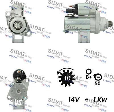 Sidat S12VA0247A2 - Starteris adetalas.lv