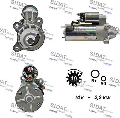 Sidat S12VS0023A2 - Starteris adetalas.lv