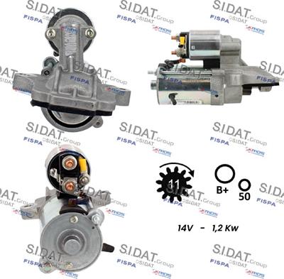 Sidat S12VS0803A2 - Starteris adetalas.lv