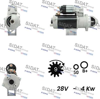 Sidat S24BH0015A2 - Starteris adetalas.lv