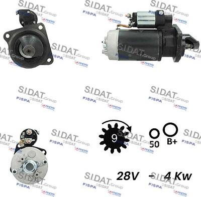 Sidat S24BH0036A2 - Starteris adetalas.lv