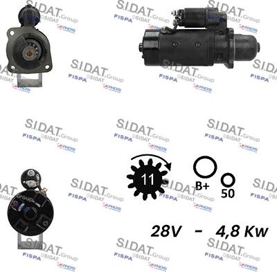 Sidat S24BH0152A2 - Starteris adetalas.lv