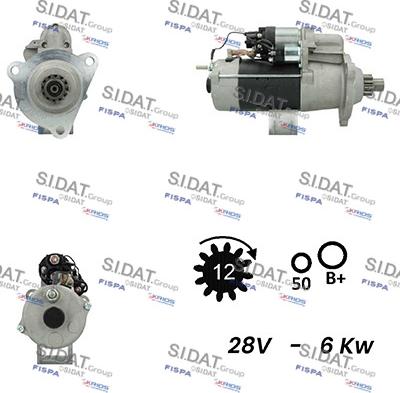 Sidat S24BH0106A2 - Starteris adetalas.lv