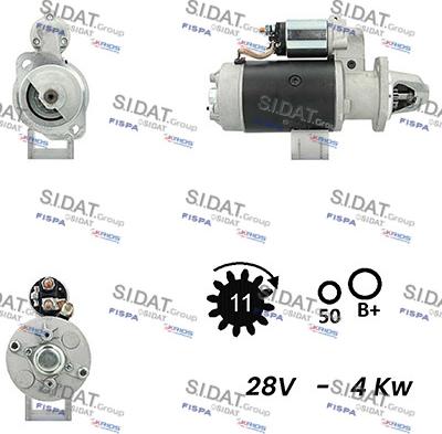 Sidat S24BH0100A2 - Starteris adetalas.lv