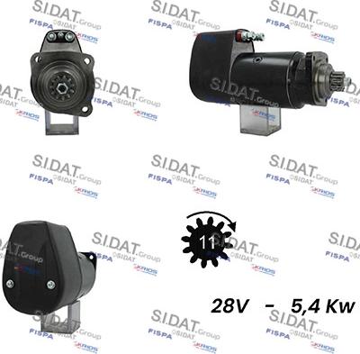 Sidat S24BH0102A2 - Starteris adetalas.lv