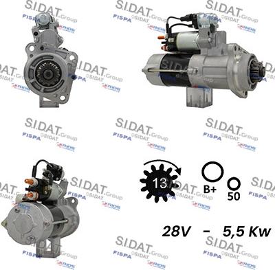 Sidat S24MH0009A2 - Starteris adetalas.lv