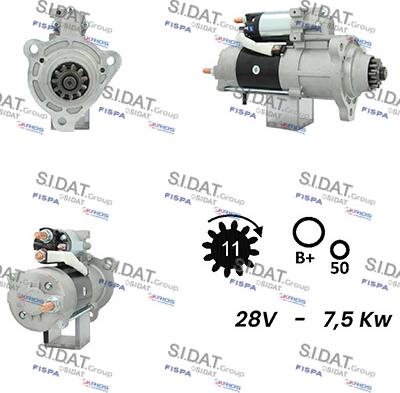 Sidat S24MH0083A2 - Starteris adetalas.lv