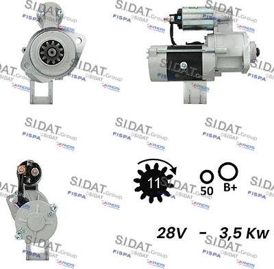 Sidat S24MH0032A2 - Starteris adetalas.lv