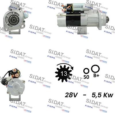 Sidat S24MH0072A2 - Starteris adetalas.lv