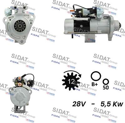 Sidat S24MH0109A2 - Starteris adetalas.lv