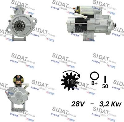 Sidat S24MH0134A2 - Starteris adetalas.lv