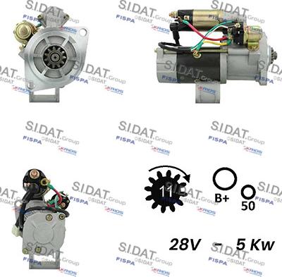 Sidat S24MH0138A2 - Starteris adetalas.lv