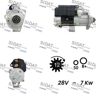 Sidat S24MH0125A2 - Starteris adetalas.lv