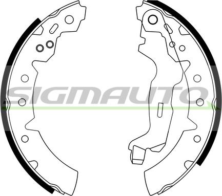 SIGMAUTO SFA952 - Bremžu loku komplekts adetalas.lv