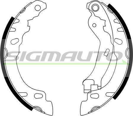 SIGMAUTO SFA154 - Bremžu loku komplekts adetalas.lv