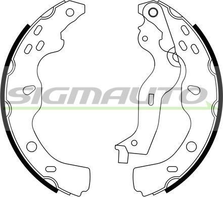 SIGMAUTO SFA919 - Bremžu loku komplekts adetalas.lv