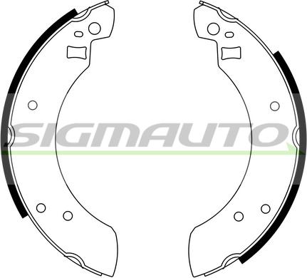 SIGMAUTO SFA201 - Bremžu loku komplekts adetalas.lv
