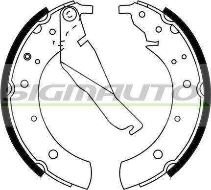 SIGMAUTO SFA075 - Bremžu loku komplekts adetalas.lv
