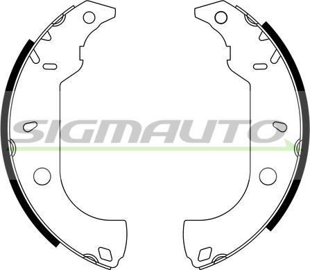 SIGMAUTO SFA170 - Bremžu loku komplekts adetalas.lv