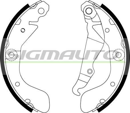 SIGMAUTO SFA635 - Bremžu loku komplekts adetalas.lv