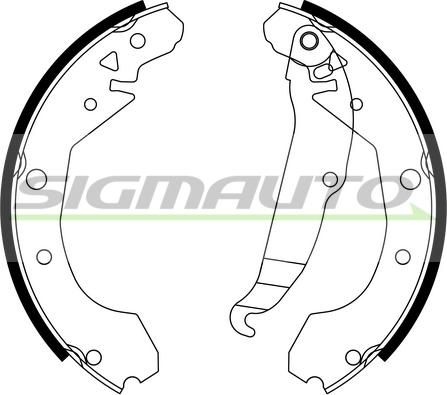 SIGMAUTO SFA631 - Bremžu loku komplekts adetalas.lv