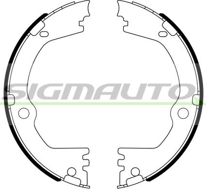 SIGMAUTO SFA808 - Bremžu loku kompl., Stāvbremze adetalas.lv