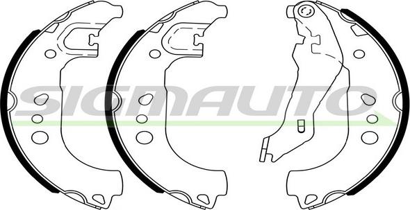SIGMAUTO SFA474 - Bremžu loku komplekts adetalas.lv