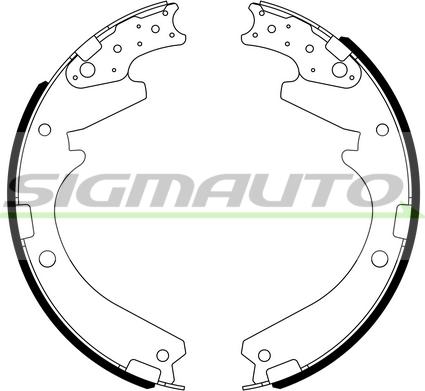SIGMAUTO SFA816 - Bremžu loku komplekts adetalas.lv