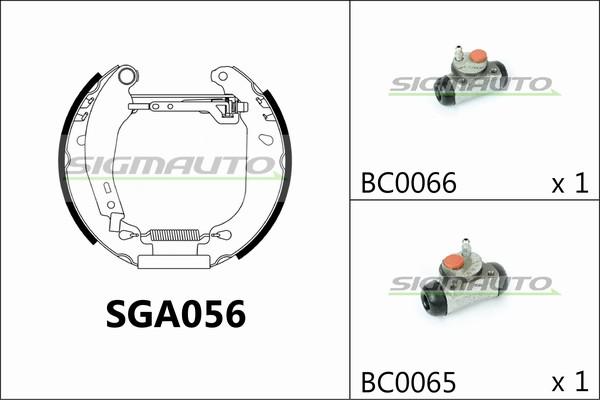 SIGMAUTO SGA056 - Bremžu loku komplekts adetalas.lv