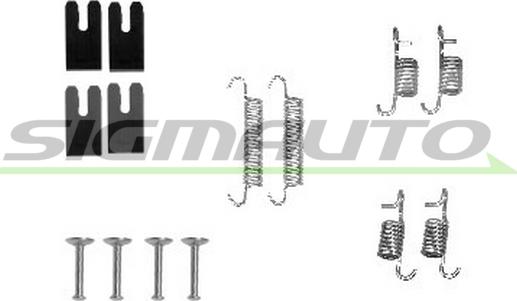 SIGMAUTO SK0850 - Piederumu komplekts, Bremžu loki adetalas.lv