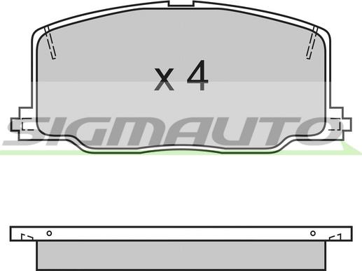 R Brake RB1004-396 - Bremžu uzliku kompl., Disku bremzes adetalas.lv