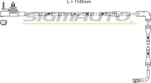 SIGMAUTO WI0983 - Indikators, Bremžu uzliku nodilums adetalas.lv
