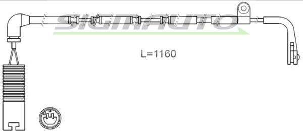 SIGMAUTO WI0644 - Indikators, Bremžu uzliku nodilums adetalas.lv