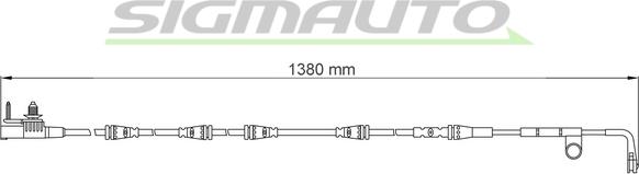 SIGMAUTO WI0783 - Indikators, Bremžu uzliku nodilums adetalas.lv