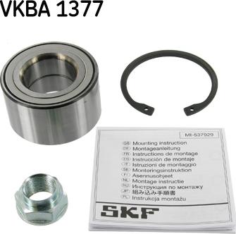 SKF VKBA 1377 - Riteņa rumbas gultņa komplekts adetalas.lv