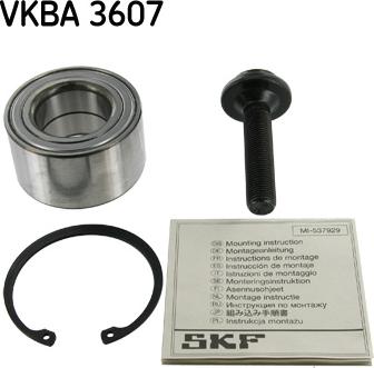 SKF VKBA 3607 - Riteņa rumbas gultņa komplekts adetalas.lv