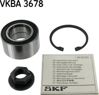 SKF VKBA 3678 - Riteņa rumbas gultņa komplekts adetalas.lv