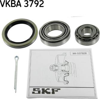 SKF VKBA 3792 - Riteņa rumbas gultņa komplekts adetalas.lv