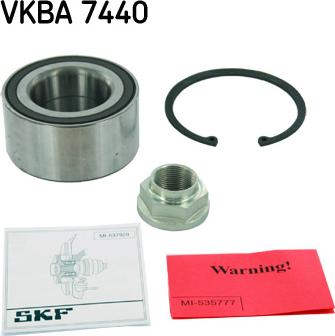 SKF VKBA 7440 - Riteņa rumbas gultņa komplekts adetalas.lv