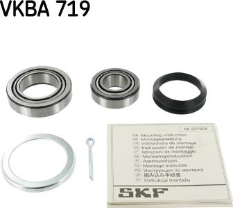 SKF VKBA 719 - Riteņa rumbas gultņa komplekts adetalas.lv