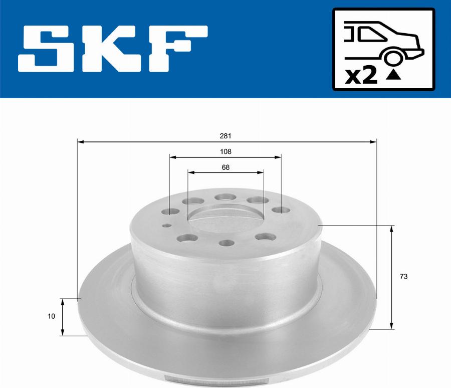 SKF VKBD 90101 S2 - Bremžu diski adetalas.lv