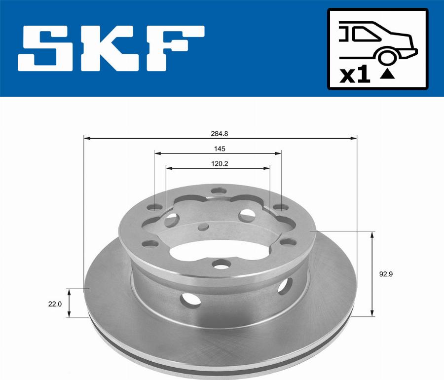 SKF VKBD 90252 V1 - Bremžu diski adetalas.lv