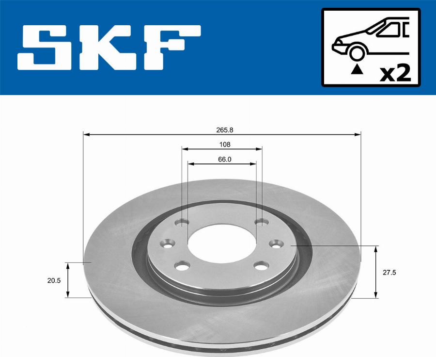 SKF VKBD 80094 V2 - Bremžu diski adetalas.lv