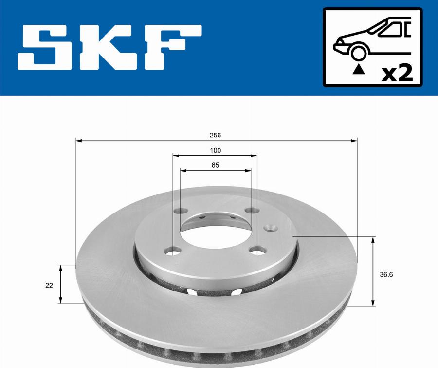 SKF VKBD 80096 V2 - Bremžu diski adetalas.lv