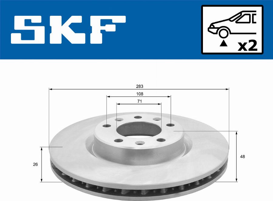 SKF VKBD 80049 V2 - Bremžu diski adetalas.lv