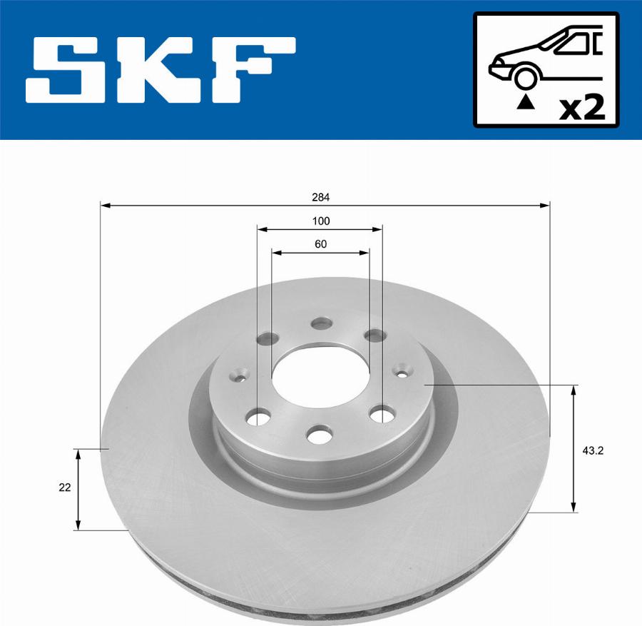 SKF VKBD 80311 V2 - Bremžu diski adetalas.lv