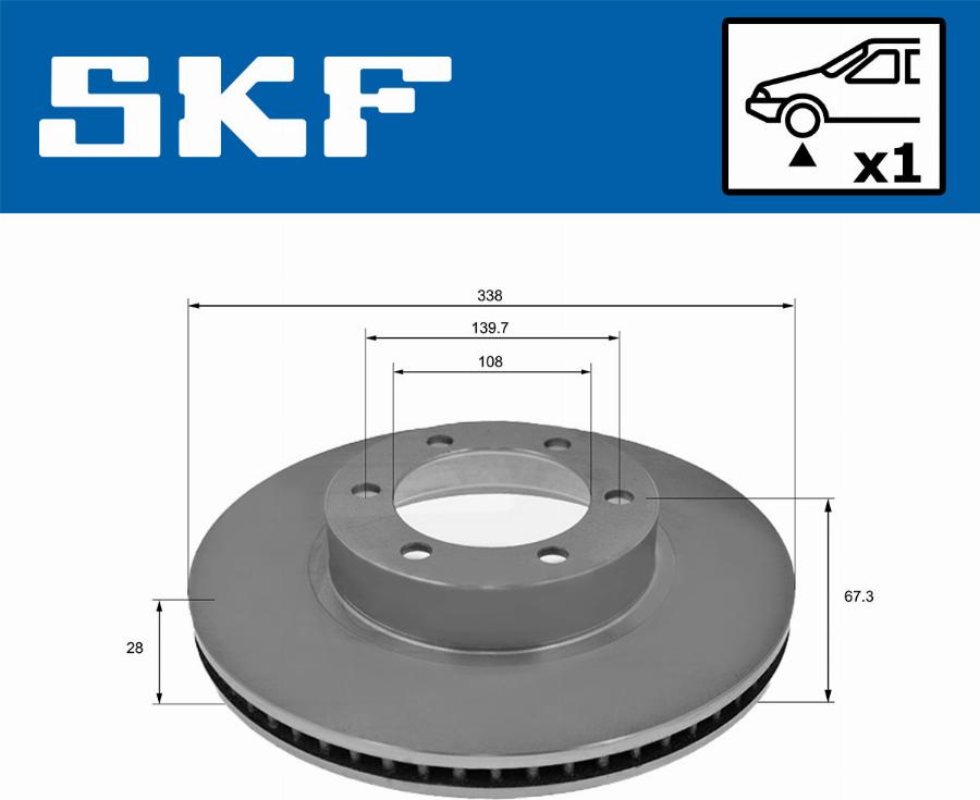 SKF VKBD 80259 V1 - Bremžu diski adetalas.lv