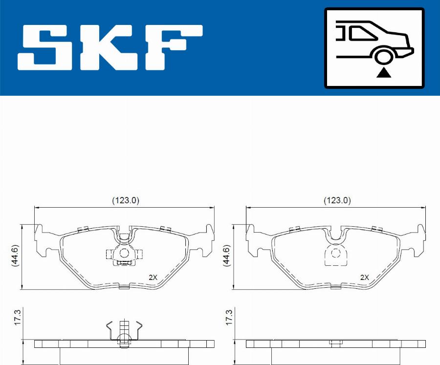 SKF VKBP 90965 - Bremžu uzliku kompl., Disku bremzes adetalas.lv